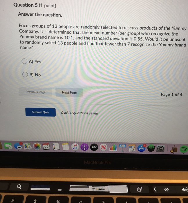 Solved Question 5 (1 point) Answer the question. Focus | Chegg.com