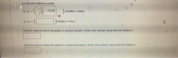 Solved Consider the function below. (If an answer does not | Chegg.com