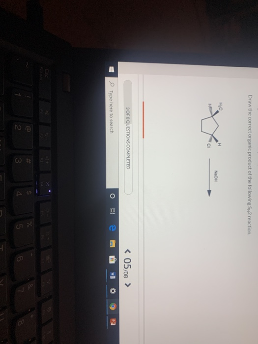 Solved Draw the correct organic product of the following Sn2 Chegg com