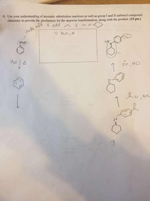 Solved 4) Use Your Understanding Of Aromatic Substitution | Chegg.com