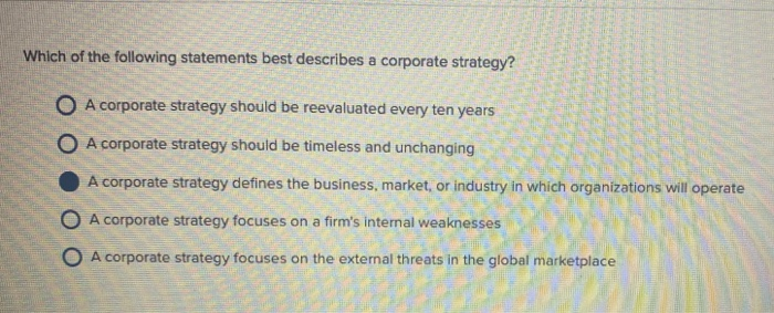 which of the following best describes a business plan group of answer choices