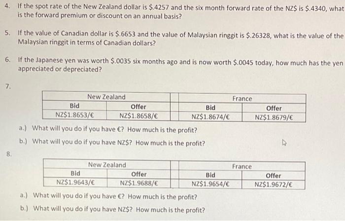 Solved PROBLEM SET 03 FOREIGN EXCHANGE MARKET 1. The | Chegg.com