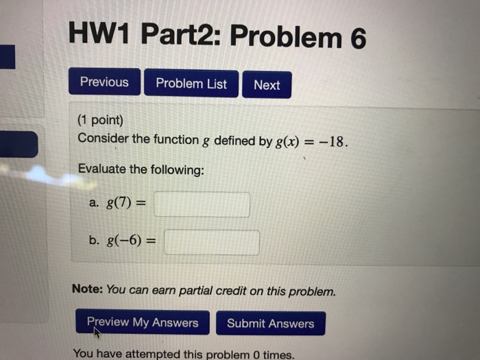 Solved HW1 Part2: Problem 6 Previous Problem List Next (1 | Chegg.com