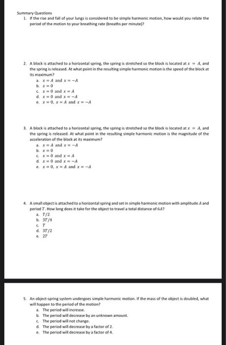 Solved Summary Questions 1. If The Rise And Fall Of Your 