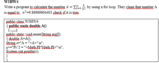 Solved W1HW4Write a program te calculate the number | Chegg.com