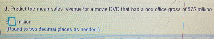 Solved A company that holds the DVD distribution rights to | Chegg.com