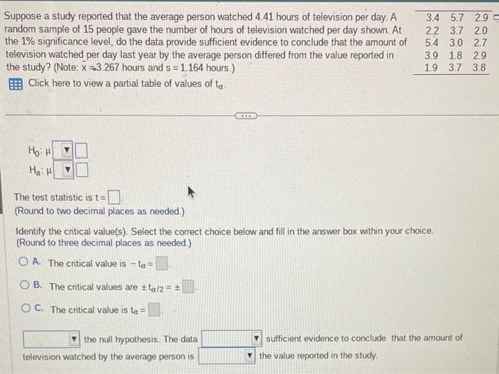 Solved Suppose a study reported that the average person | Chegg.com