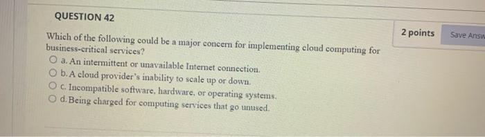 Solved QUESTION 41 2 points Save Ans A technician is | Chegg.com