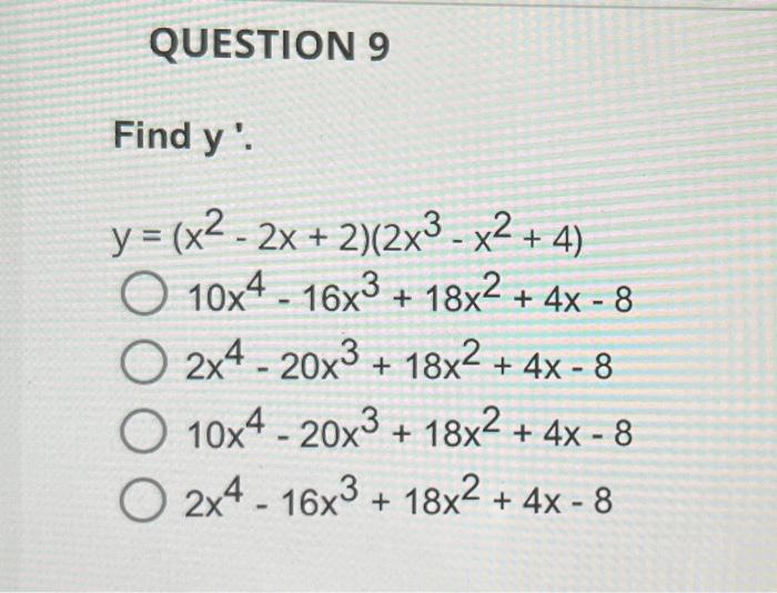 Solved Find y′ : | Chegg.com