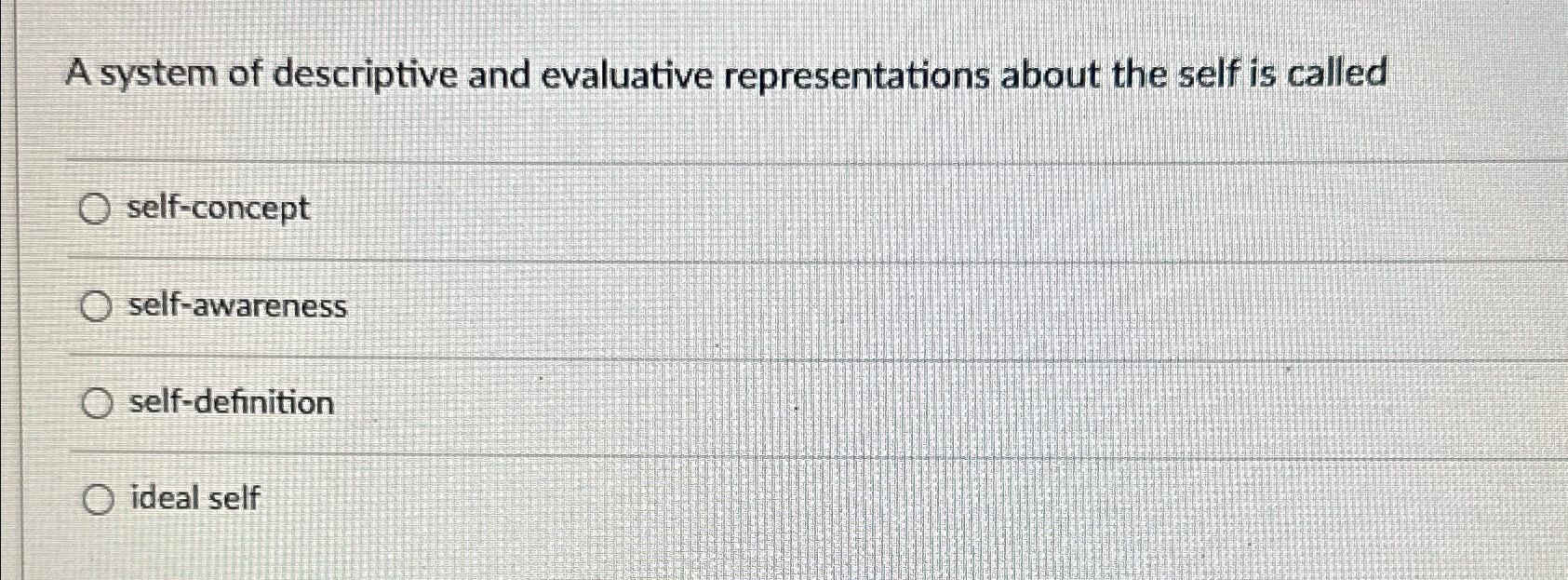 Solved A System Of Descriptive And Evaluative | Chegg.com