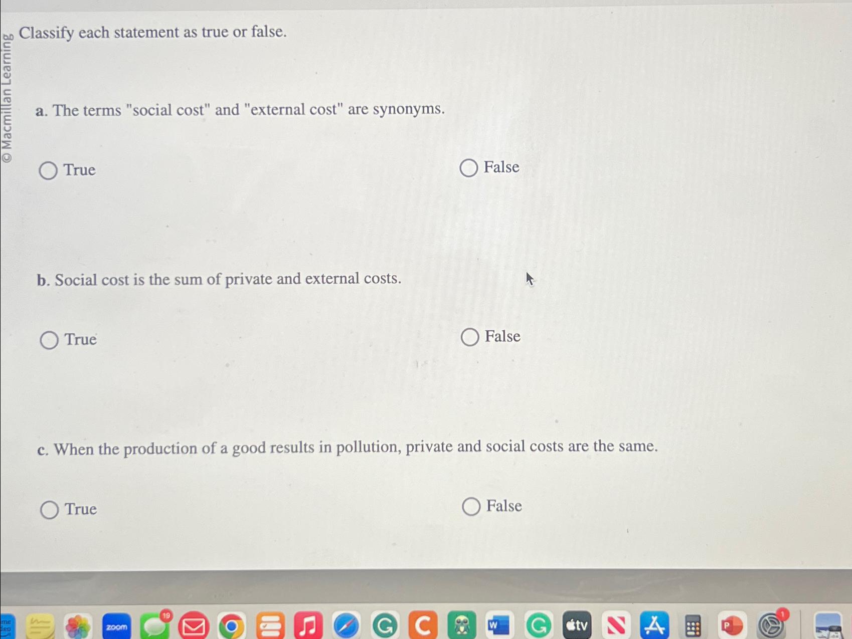 Solved Classify each statement as true or false.a. ﻿The | Chegg.com