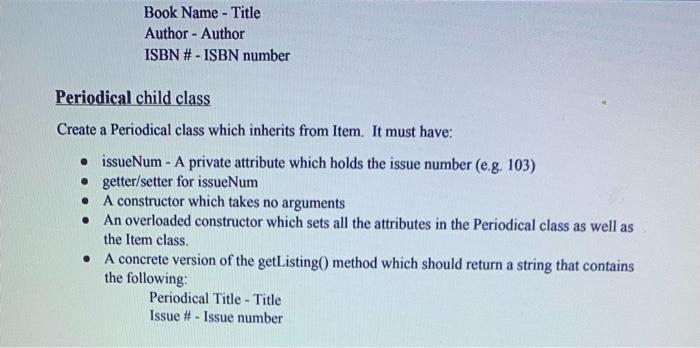 Solved Concept Summary: 1. Object Oriented programming | Chegg.com