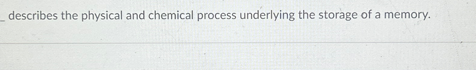 Solved describes the physical and chemical process | Chegg.com