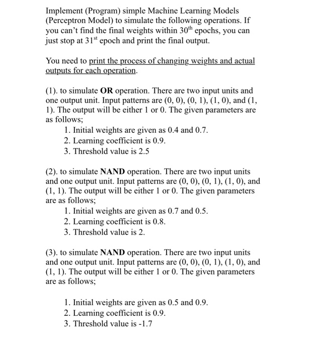 simple machine learning model