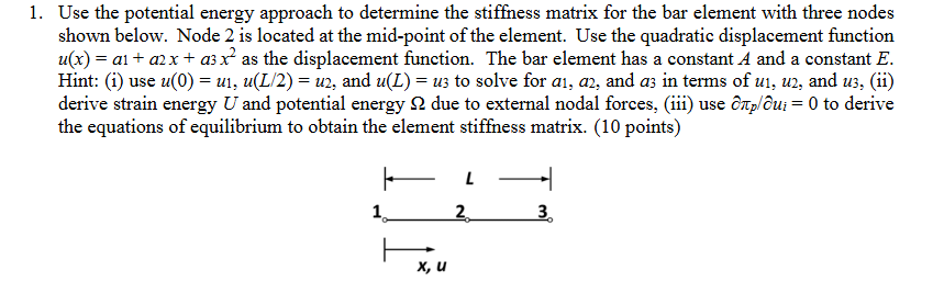 Solved Use the potential energy approach to ﻿determine the | Chegg.com