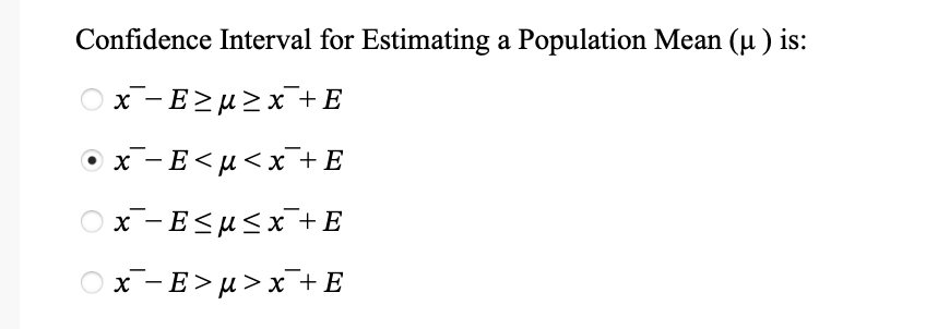 Solved Confidence Interval for Estimating a Population Mean | Chegg.com