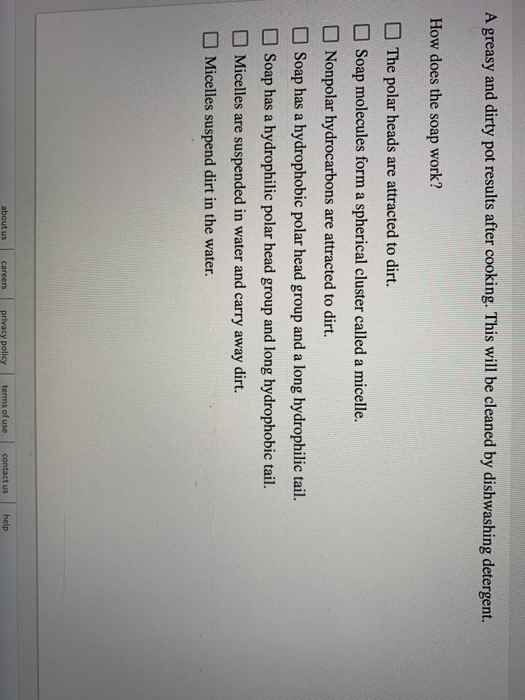 Solved A greasy and dirty pot results after cooking. This