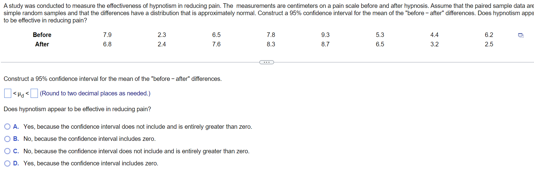 Solved A study was conducted to measure the effectiveness of | Chegg.com