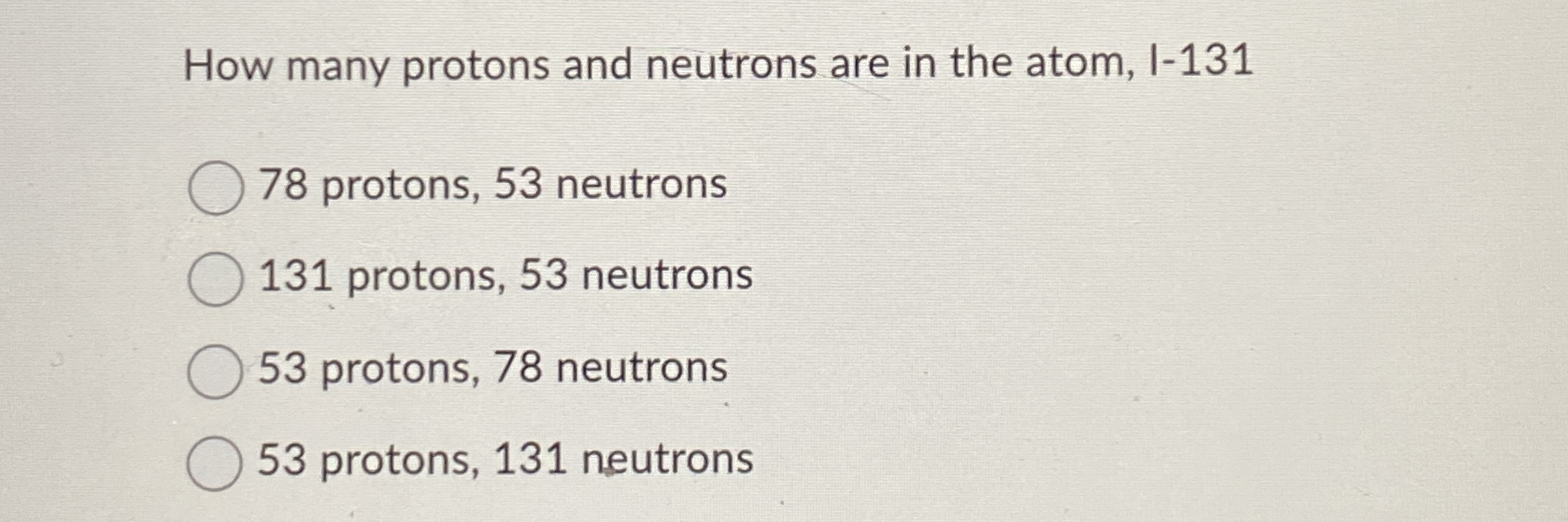 Solved How Many Protons And Neutrons Are In The Atom Chegg Com