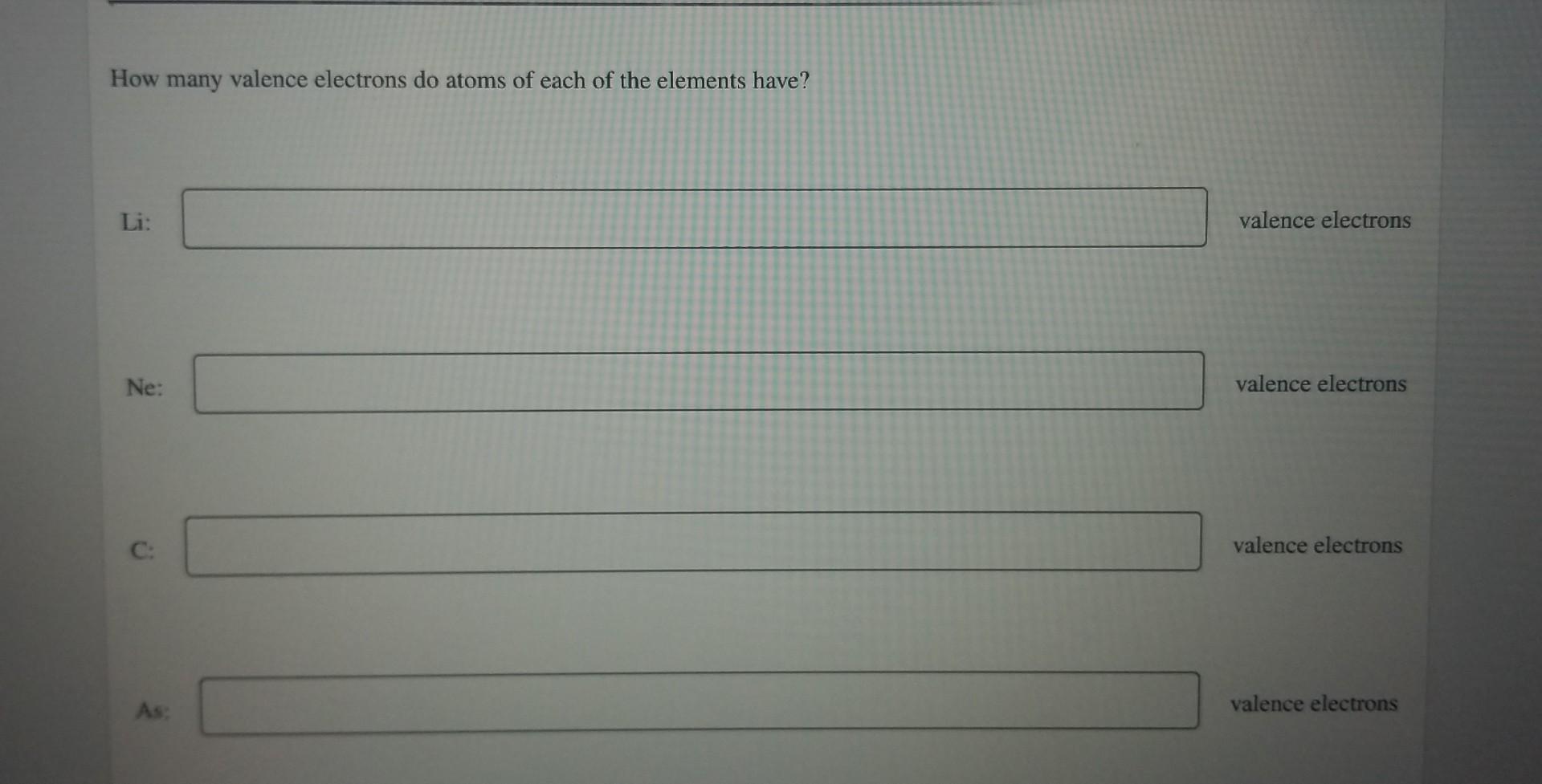 which two elements have the same number of valence electrons brainly