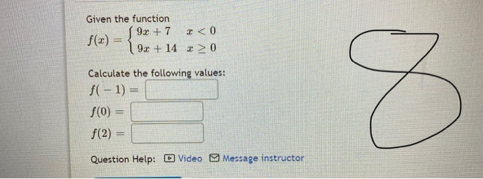Solved The plot below represents the function f(x): 8 7 6 4 | Chegg.com