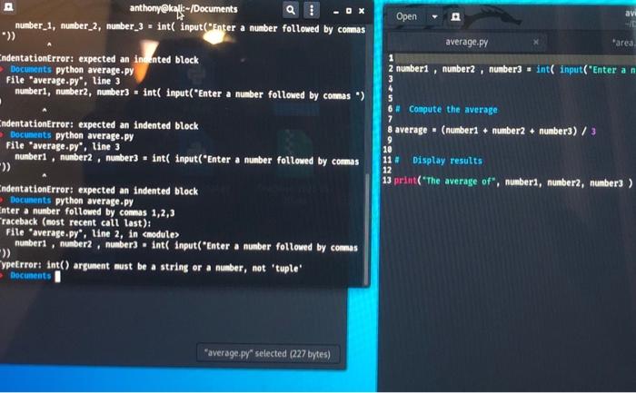 Solved I am new to python and am trying to write a simple | Chegg.com