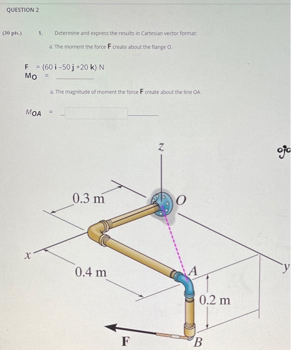 Solved QUESTION 2 (30 Pts. 1. Determine And Express The | Chegg.com