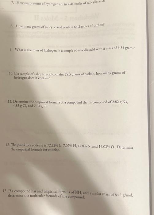 Solved Directions: Answer Each Of The Following Questions. | Chegg.com