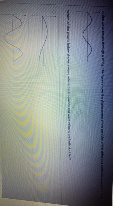 Solved A sine wave travels through a string. The figure | Chegg.com