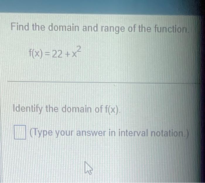 domain and range of f x )= 5x 2