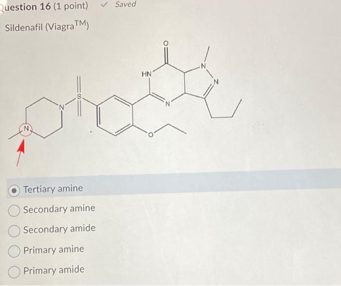 Tertiary amine Secondary amine Secondary amide | Chegg.com