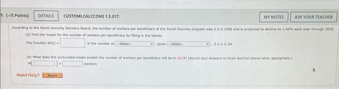 Solved (a) Find the model for the numbee of warkers per | Chegg.com