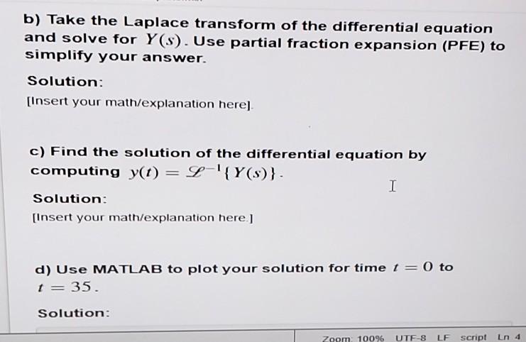Solved Problem 3: Consider the differential equation | Chegg.com