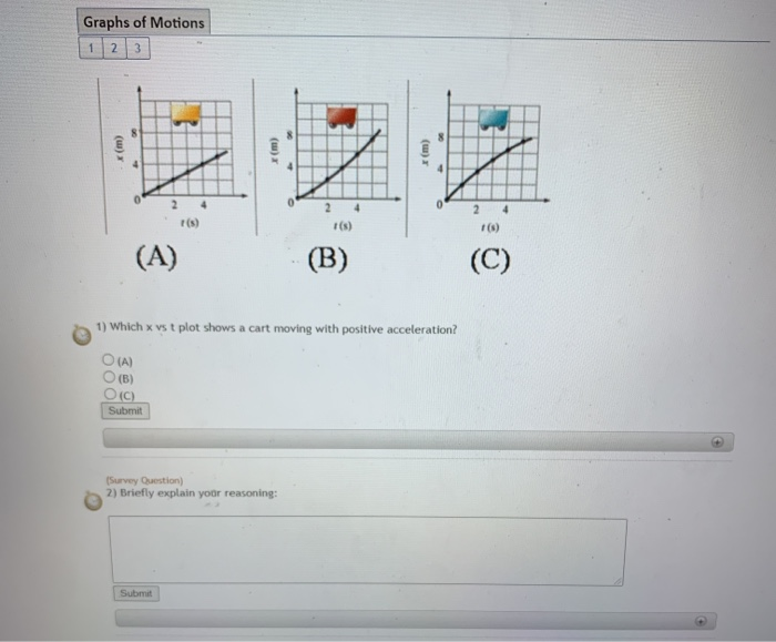 Solved Graphs Of Motions 1 2 3 M M M 2 5 2 1 S Chegg Com