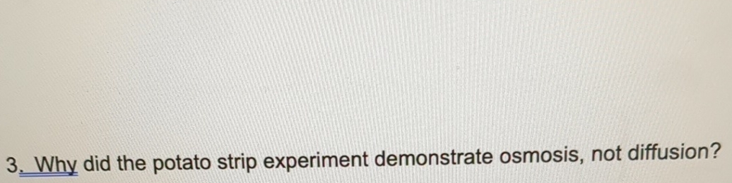 potato strip experiment lab report