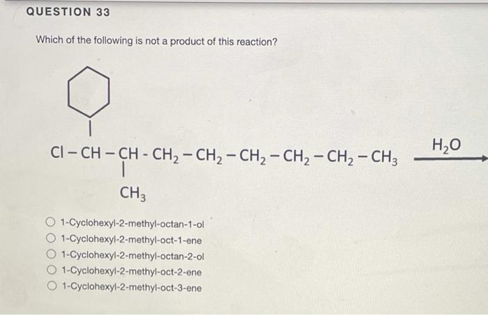 Solved QUESTION 33 Which of the following is not a product | Chegg.com