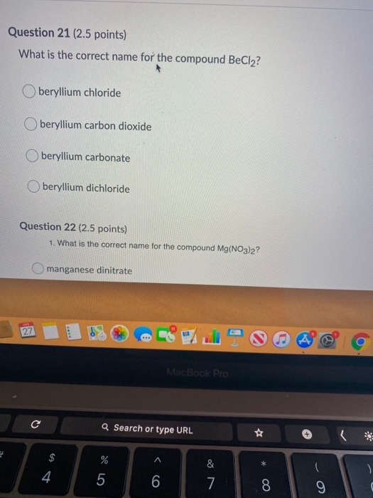 Solved Question 24 (2.5 Points) What Is The Correct Name For | Chegg.com Solved Question 24 (2.5 Points) What Is The Correct Name For | Chegg.com