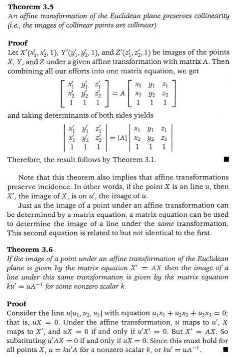Solved 4. Find the matrix of an affine transformation that | Chegg.com