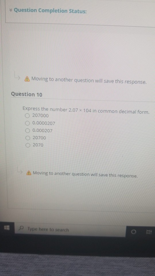 Solved Question Completion Status: Moving to another | Chegg.com