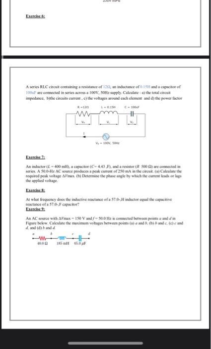 Solved 1 من 2 Exercises On Chapter 1(part 2) Exercise Li The | Chegg.com