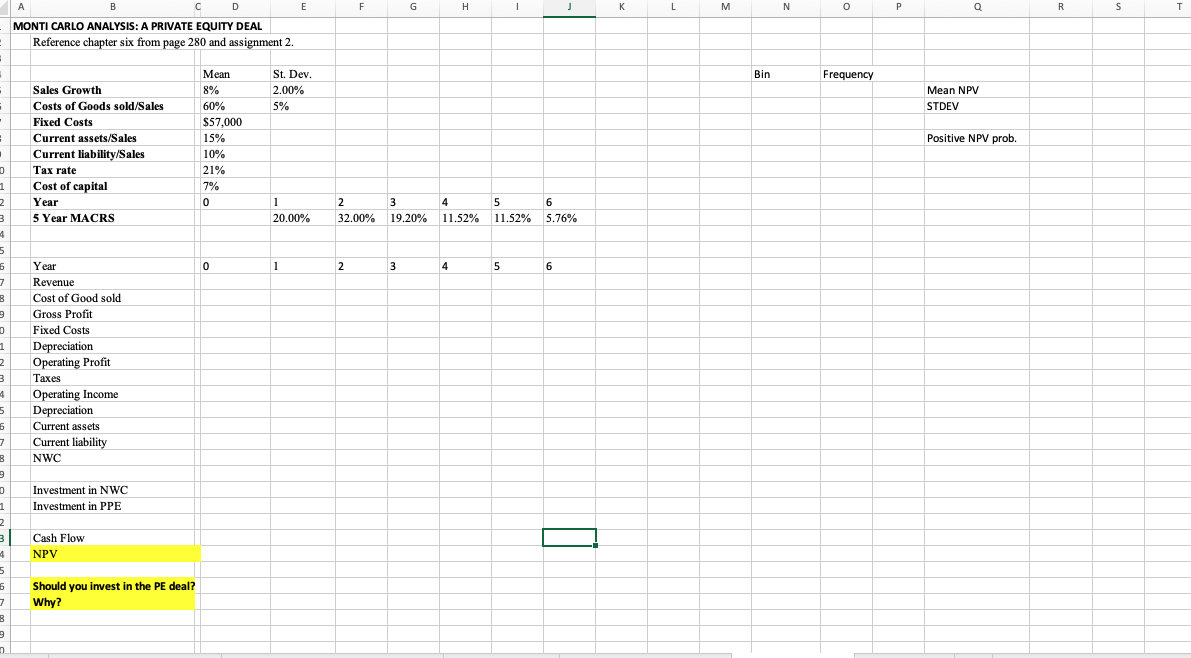 Solved Please provide all answers with excel formulas | Chegg.com