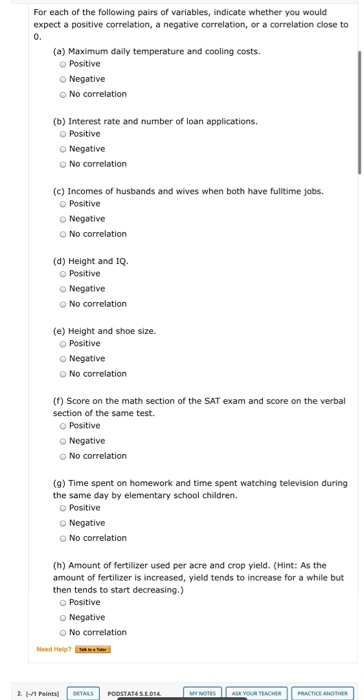 solved-for-each-of-the-following-pairs-of-variables-chegg