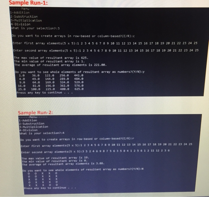 Solved Question Write a C program to make some calculations | Chegg.com
