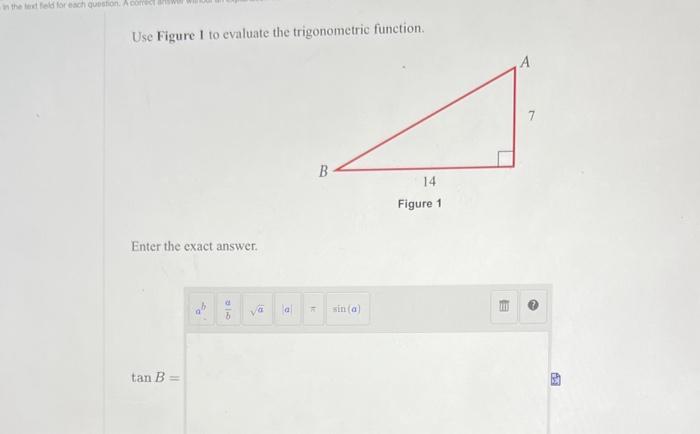 Solved Use Figure 1 To Evaluate The Trigonometric Function. | Chegg.com