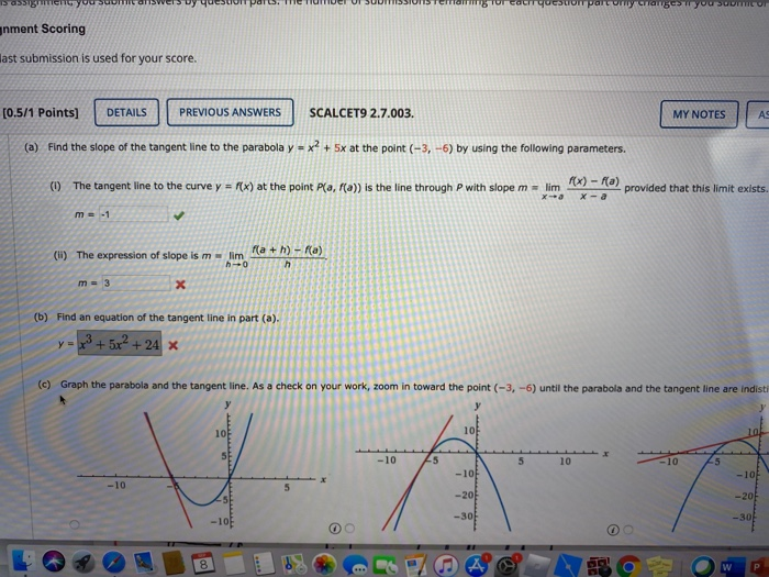Solved --/1 Points] DETAILS SCALCET9 2.7.027.EP. MY NOTES | Chegg.com