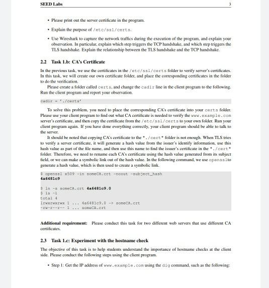 perform-transport-layer-security-lab-in-ubuntu-seed-chegg