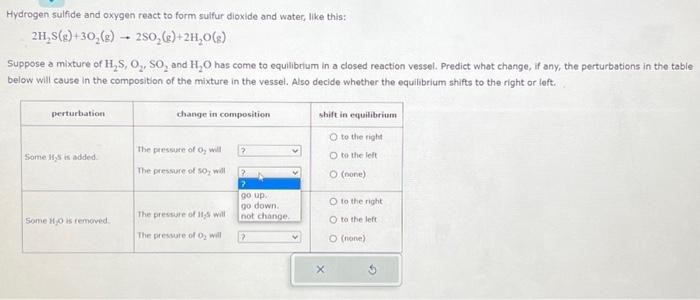 Solved Hydrogen Sulfide And Oxygen React To Form Sulfur Chegg