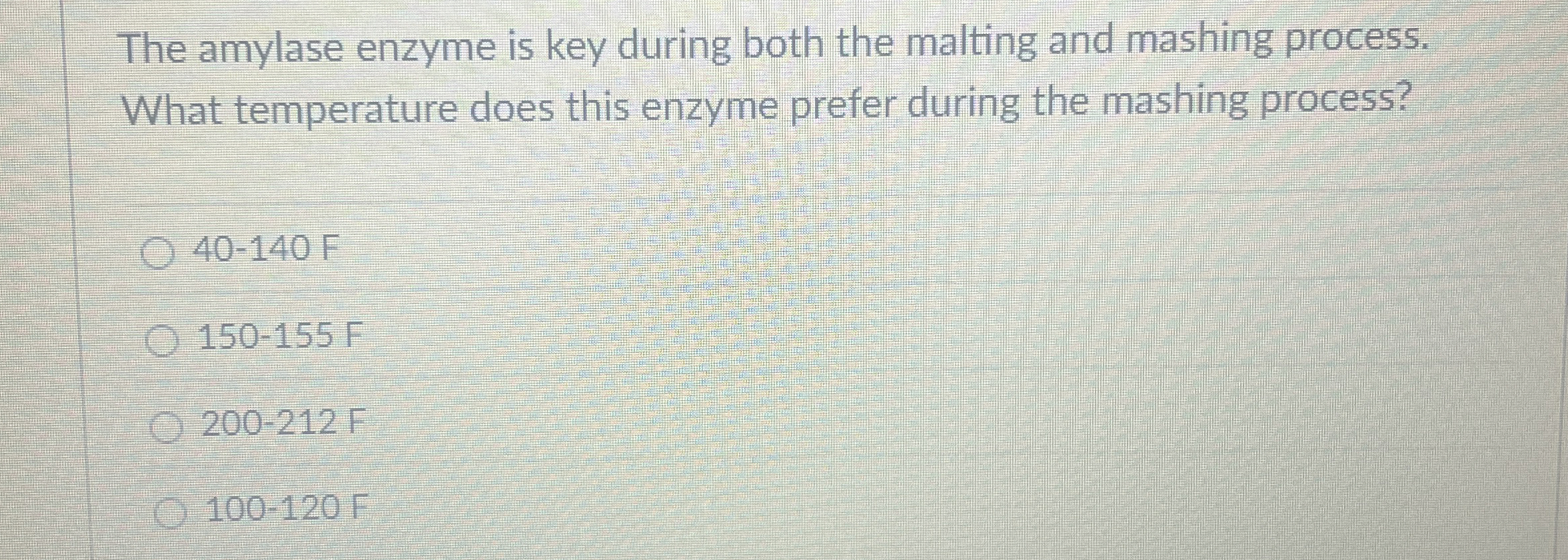 Solved The amylase enzyme is key during both the malting and