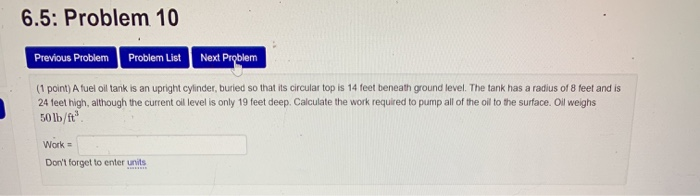 Solved 6.5: Problem 9 Previous Problem Problem List Next | Chegg.com