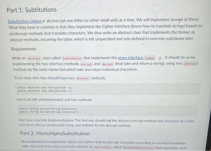 Solved Le chiffre indéchiffrable In this coursework you will | Chegg.com